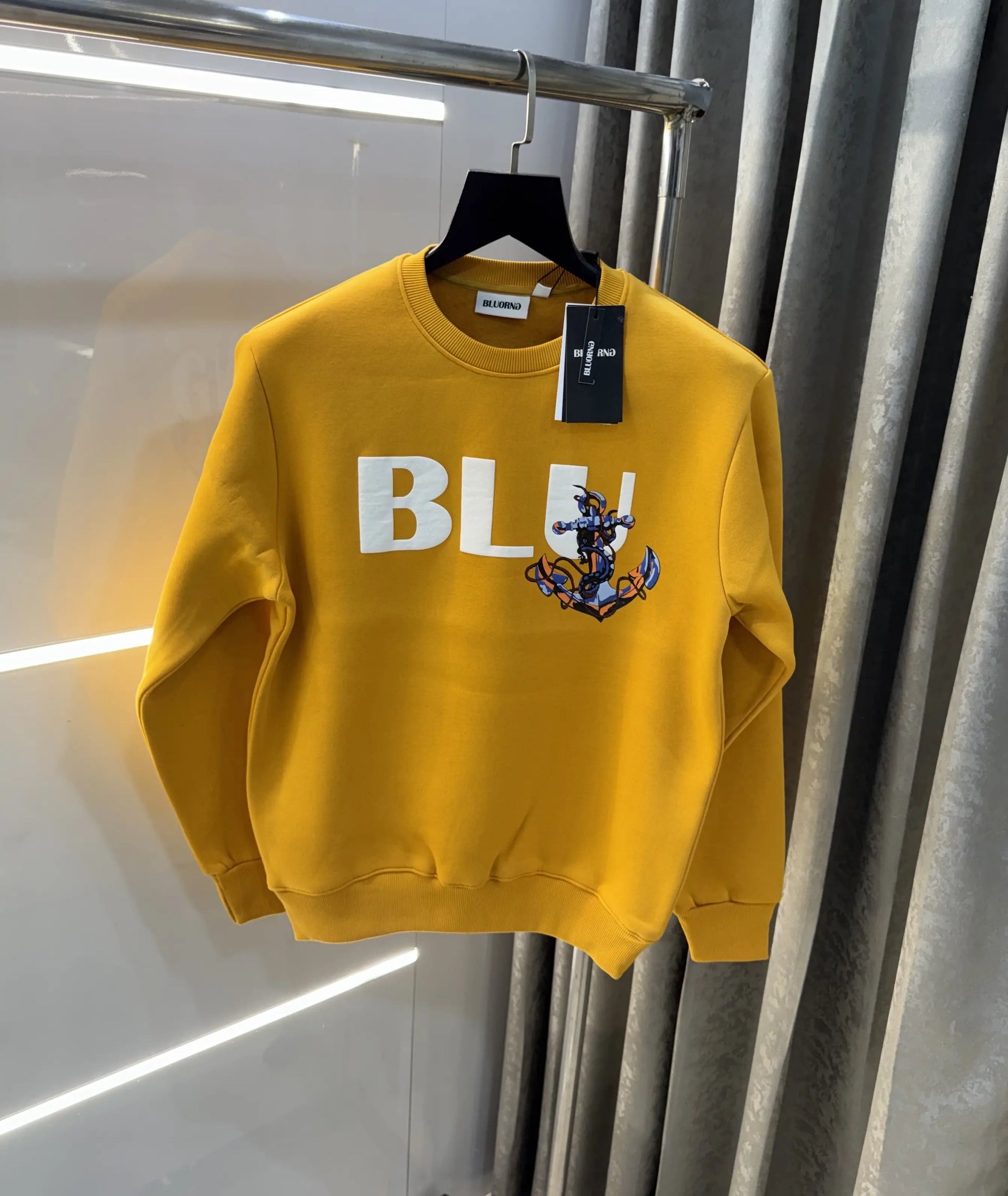 Bluorang Mango Logo Back Print Premium Sweatshirt