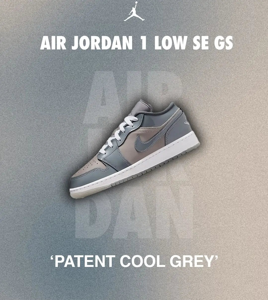Nike Air Jordan 1 Low SE MEDIUM GREY COOL GREY WHITE (FIX)