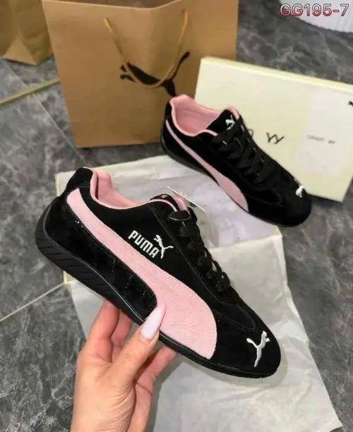 Puma SPEEDCAT OG BLACK WHITE MAUVE MIST WOMENS Sneakers
