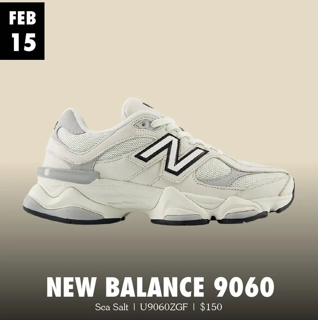 New Balance 9060 SEA SALT RAINCLOUD BLACK