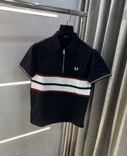 Fredperry Black Embroidery Logo Premium Polo T-Shirt