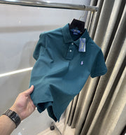 Ralph Lauren Green Embroidery Logo premium Polo T-shirt
