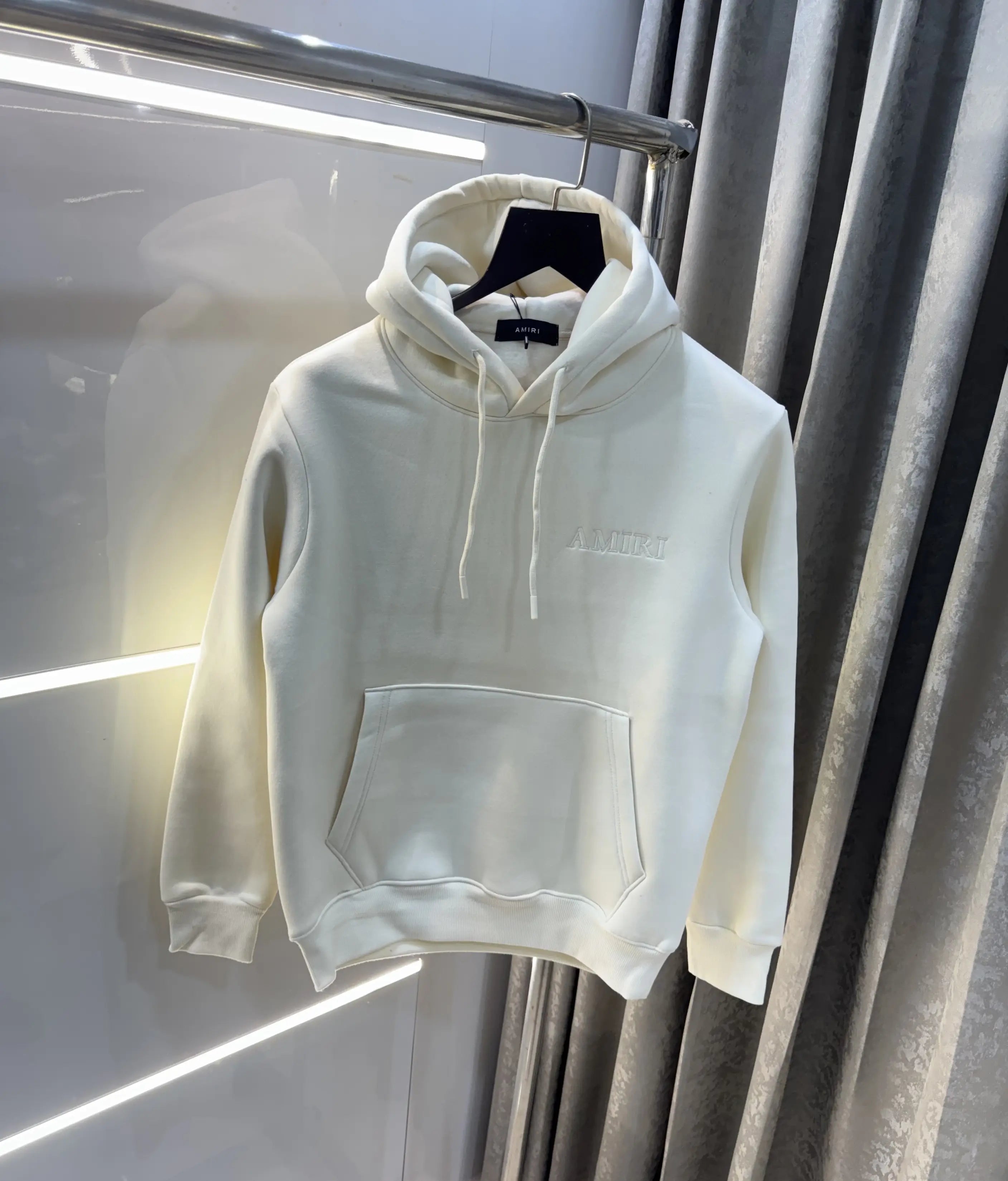 Amir i Cream Logo Work Imported Hoodie