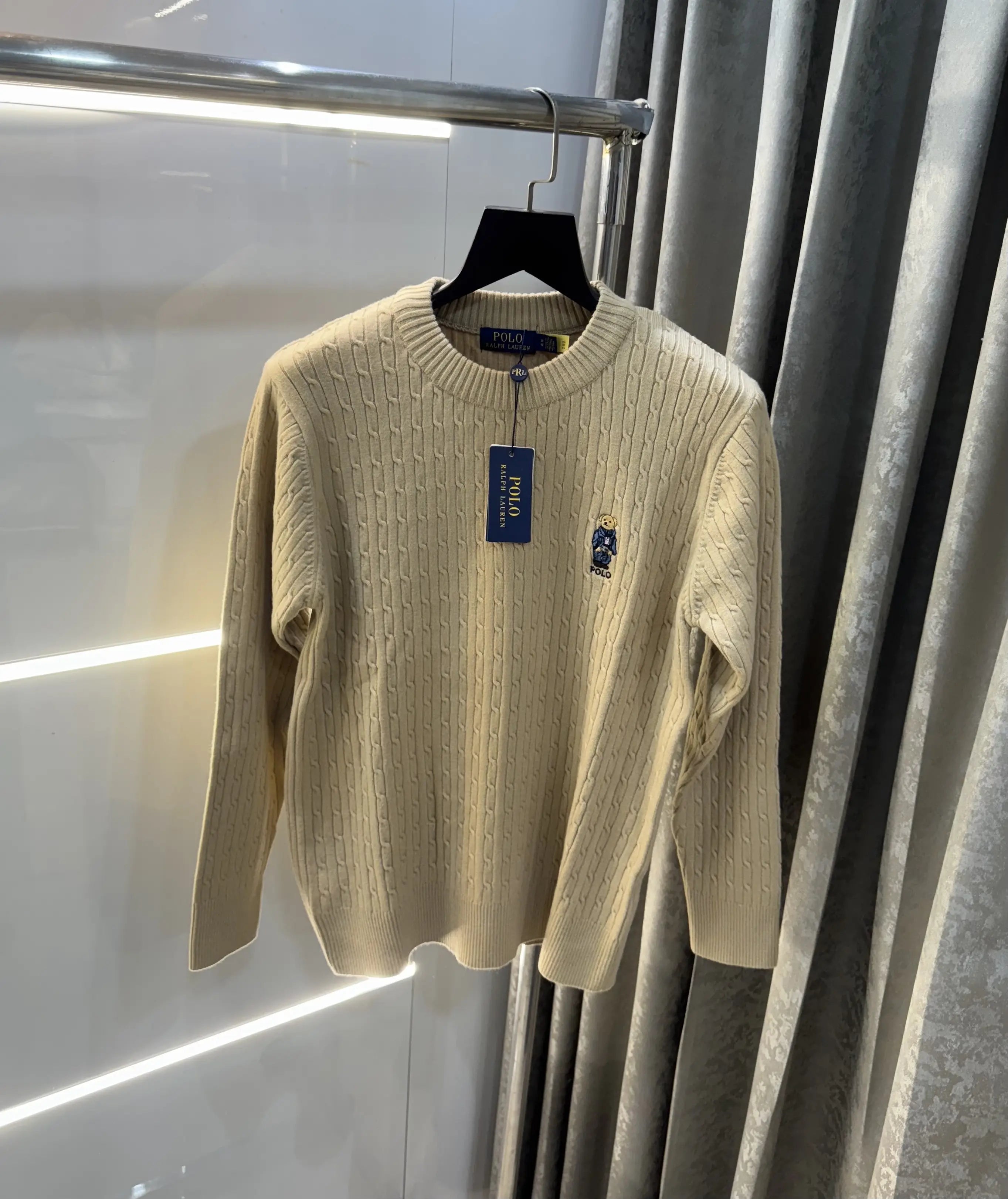Ralp.h  Laure n Beige Teddy Edition Imported Pull Over