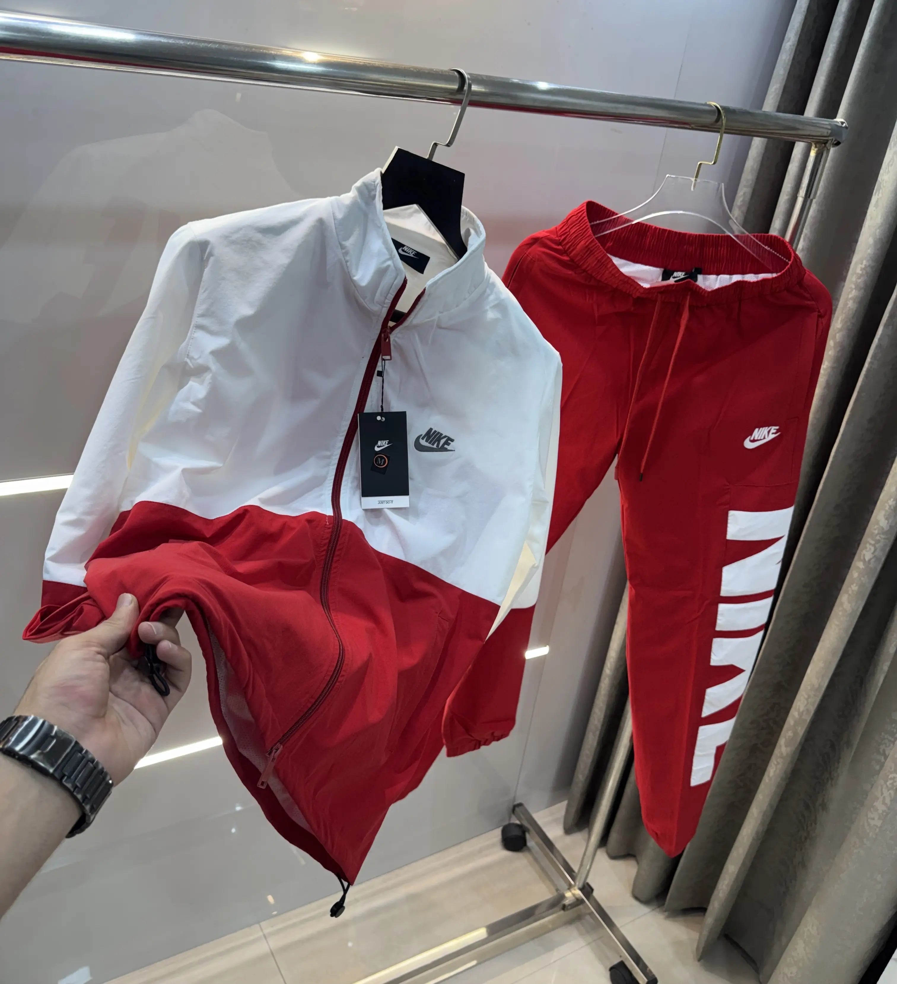 Nike Red Logo Work Premium Tracksuit