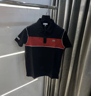 Lacost e Black Embroidery Logo Premium Polo T-Shirt