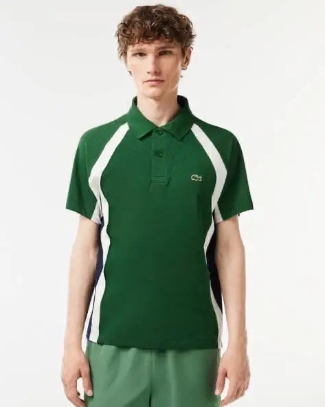 Lacost e Green Embroidery Logo Premium Polo T-Shirt
