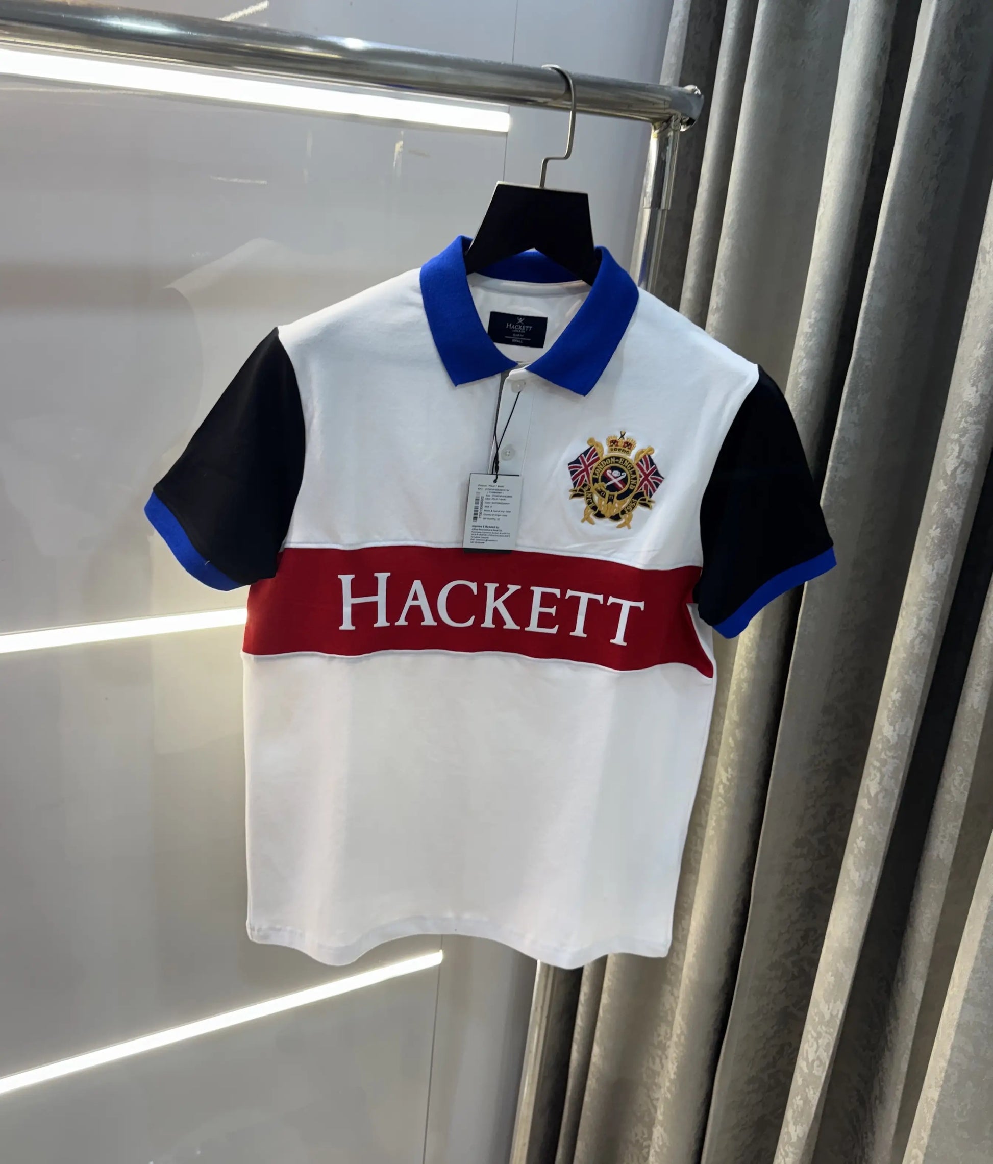 Hacket White Logo Work Premium Polo T-Shirt