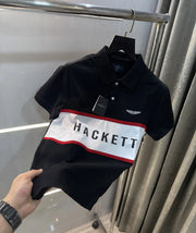 Hacket Black Logo Work Premium Polo T-Shirt