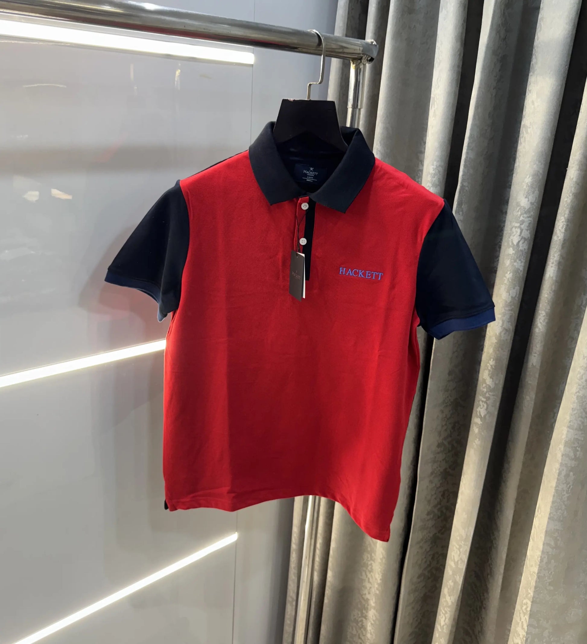 Hacket Red Logo Work Premium Polo T-Shirt