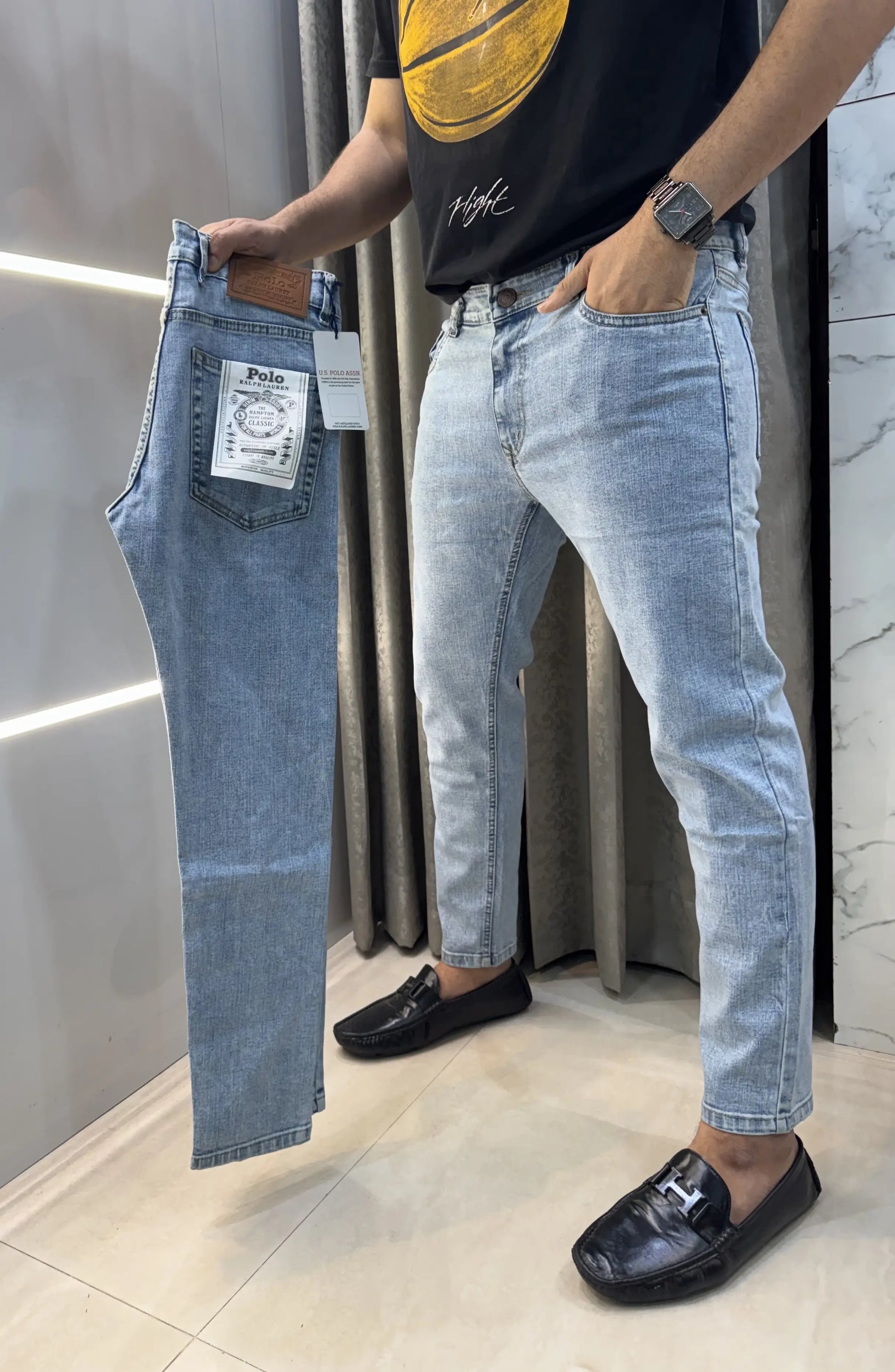 Ralph  Lauren Sky Blue Imported Classic Denim