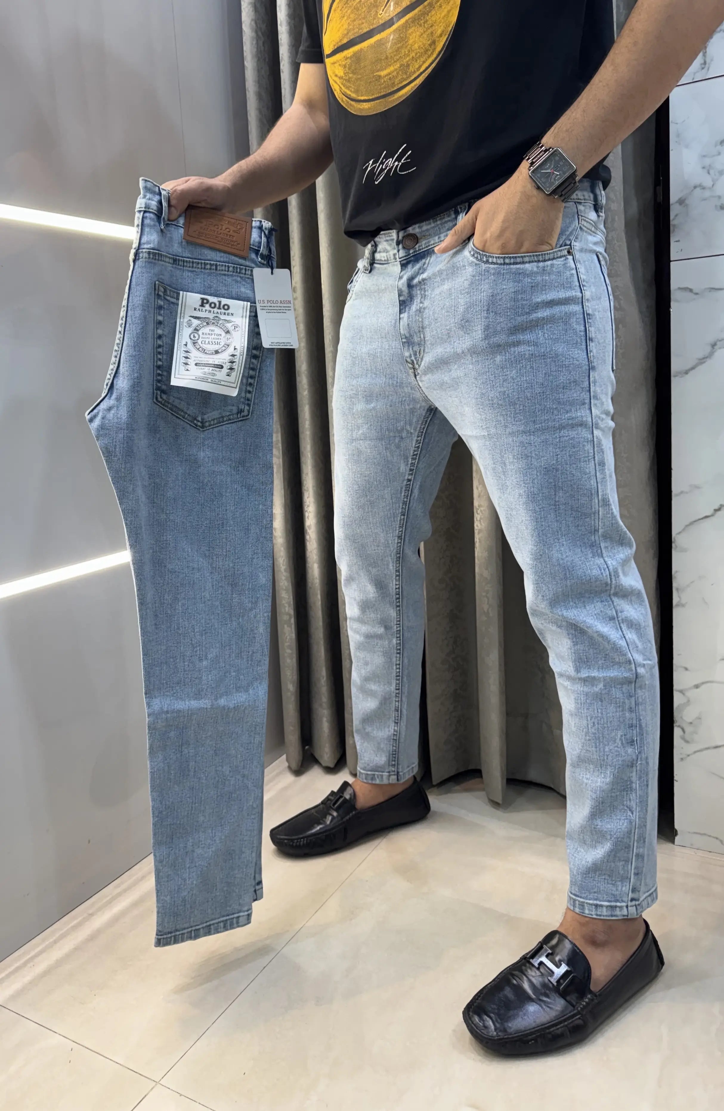 Ralph  Lauren Sky Blue Imported Classic Denim