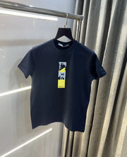 Karl Lagerfeld Navy Blue Logo Work Premium T-Shirt