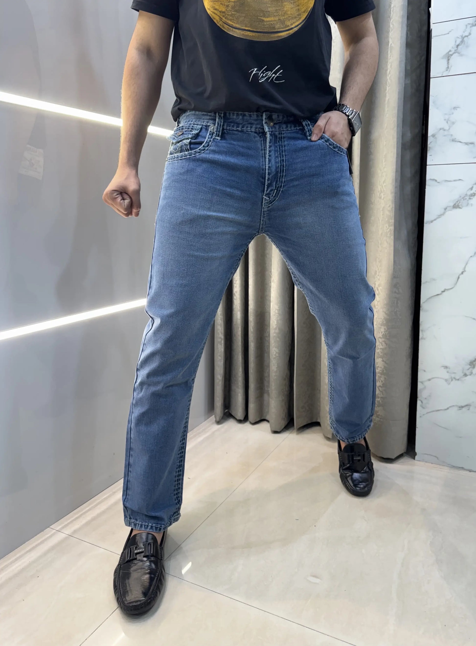 True Religion Sky Blue Premium Boot Cut Denim