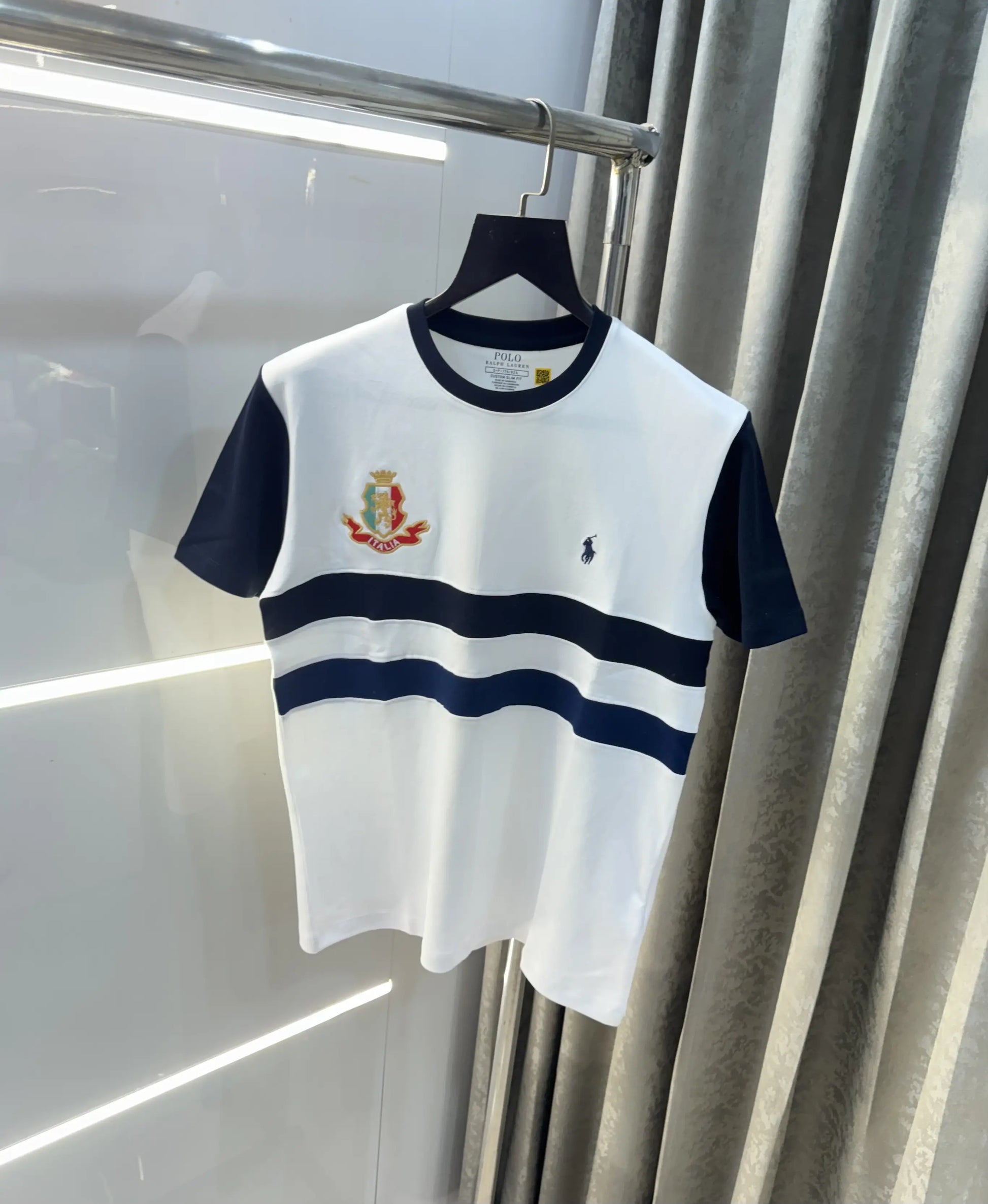 Ralph Lauren White Logo Work Imported T-Shirt