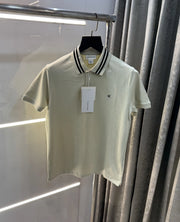 Calvin  Klein Cream Embroidery Logo Premium Polo T-Shirt