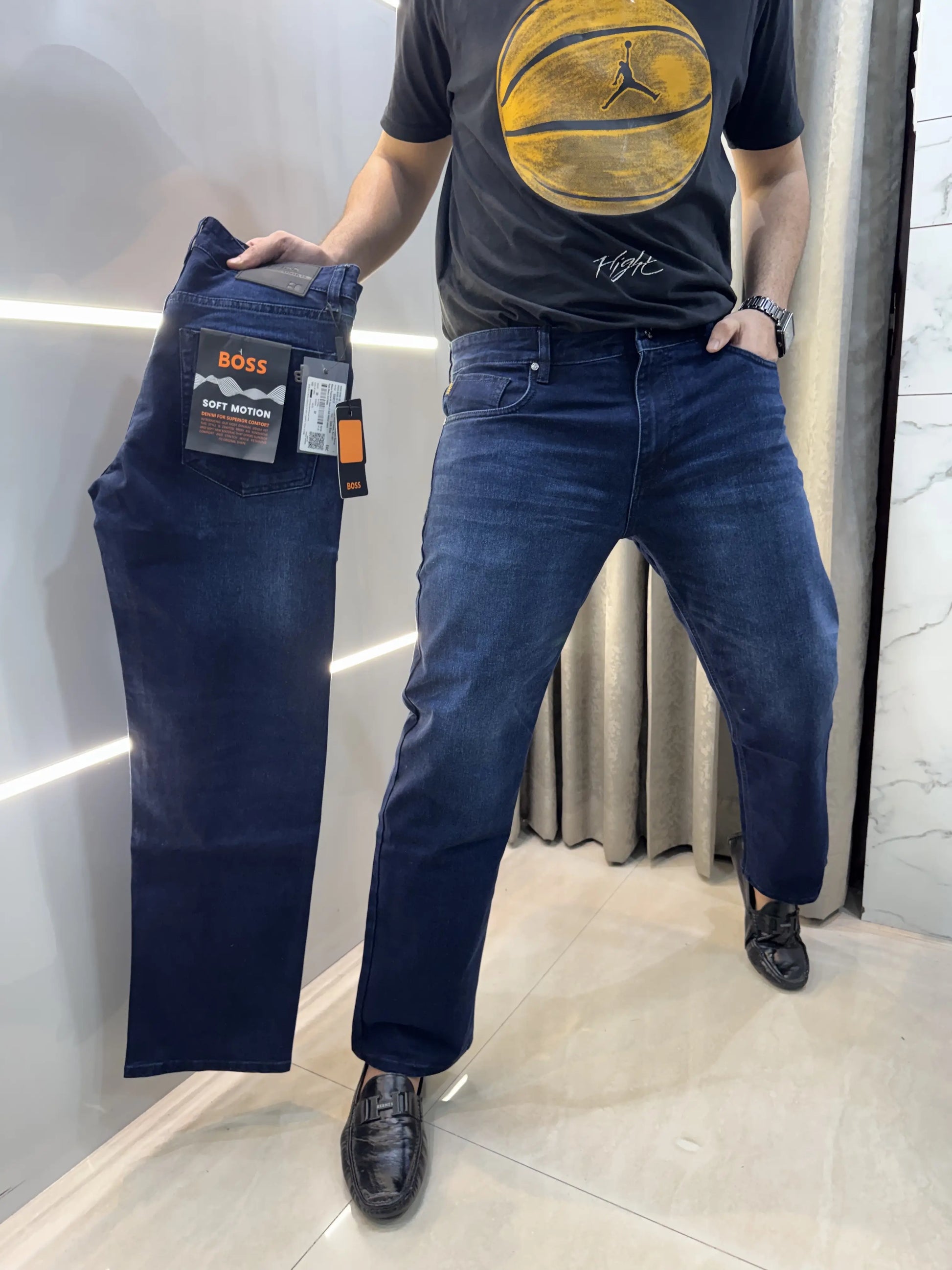 Hug o Bos s Blue Imported Classic Denim
