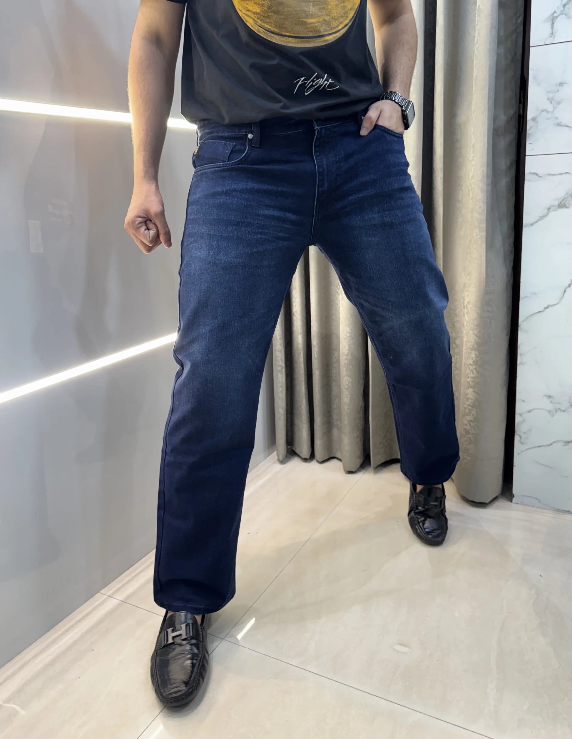 Hug o Bos s Blue Imported Classic Denim