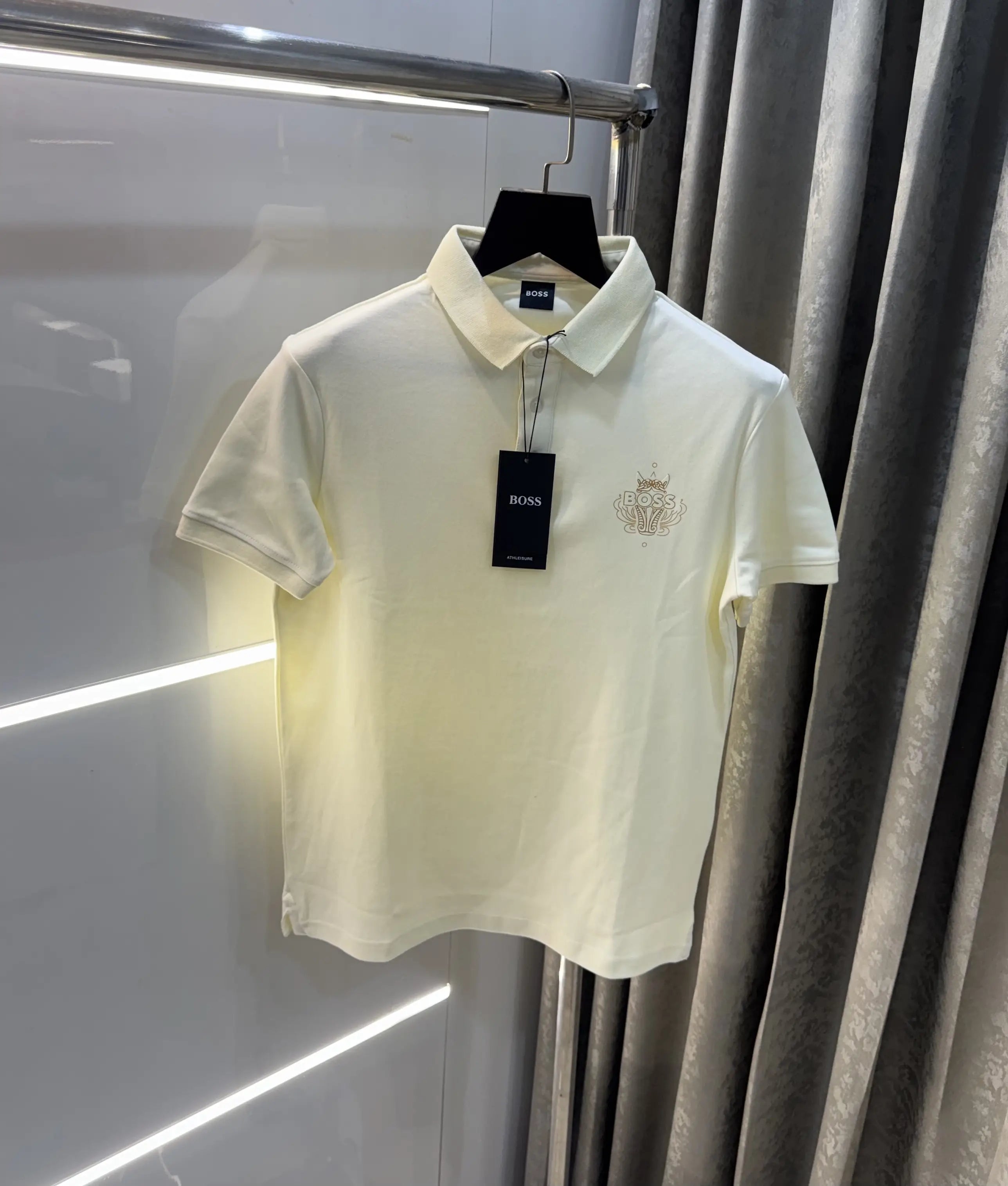 Hugo  Boss Cream Limited Edition Premium Polo T-shirt