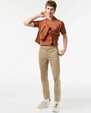 Lacost e Brown Embroidery Logo Premium Polo T-Shirt