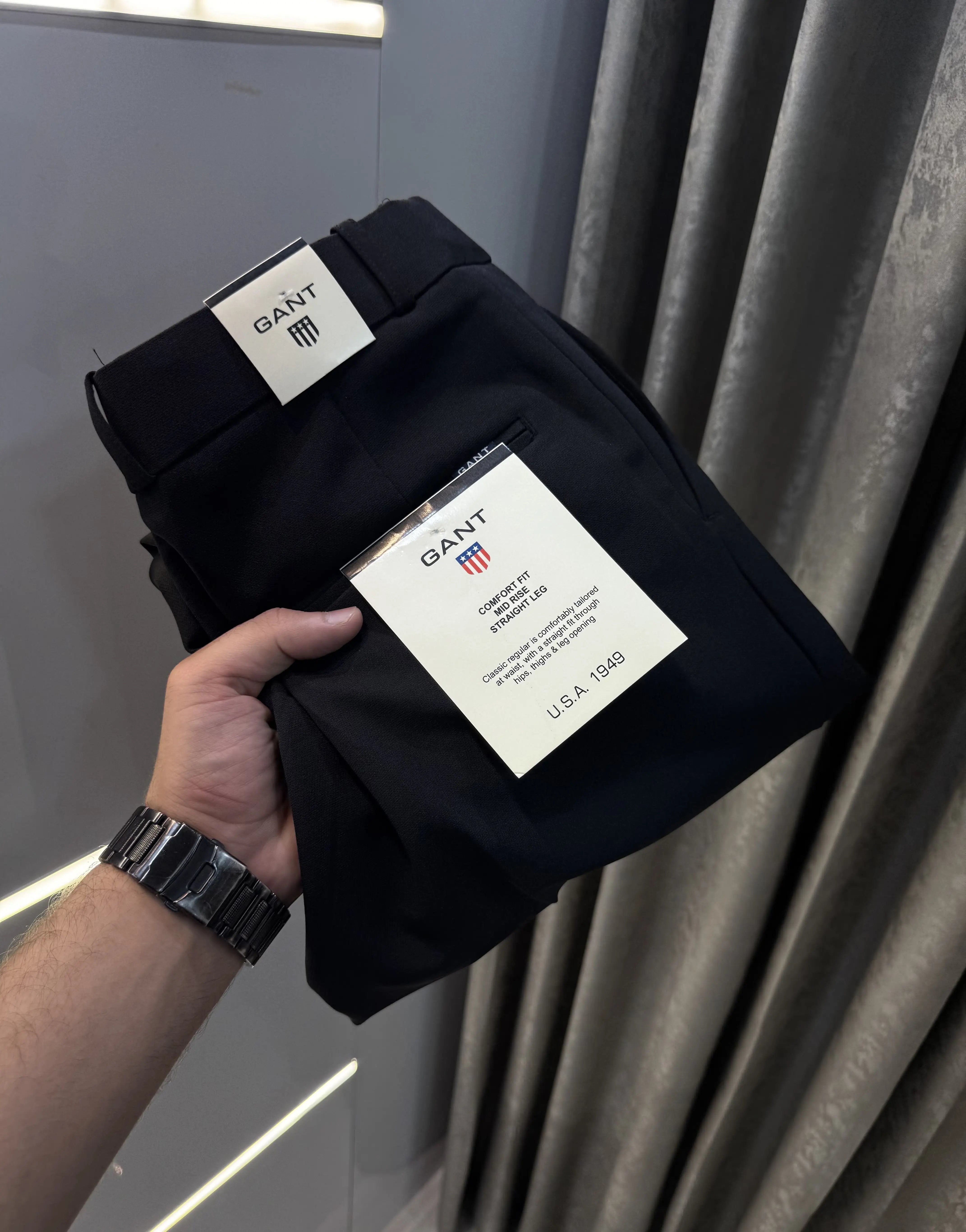Gant Black Premium Imported Belt Strech Trouser