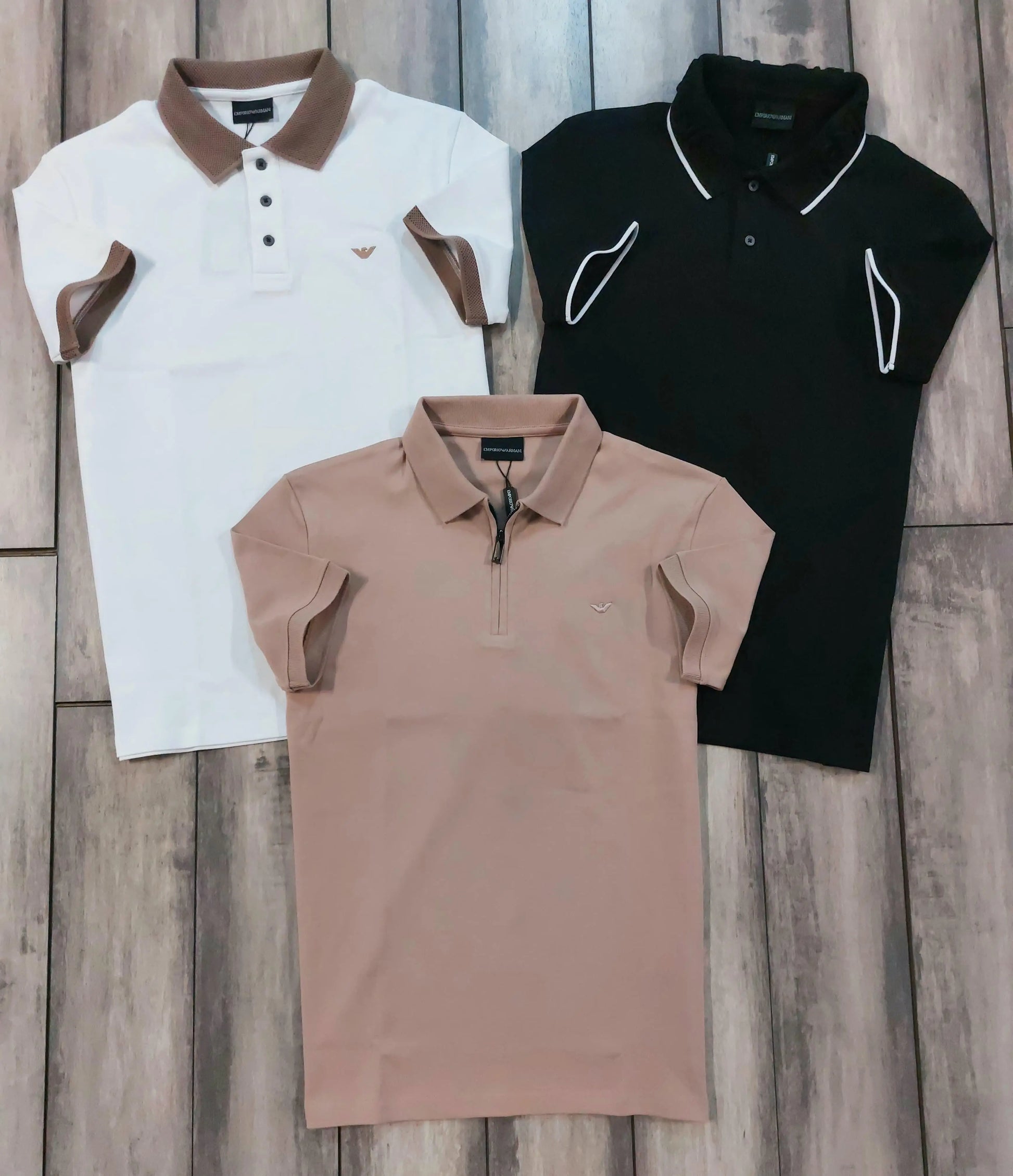 Emporio Arman i Black Premium Polo T-Shirt