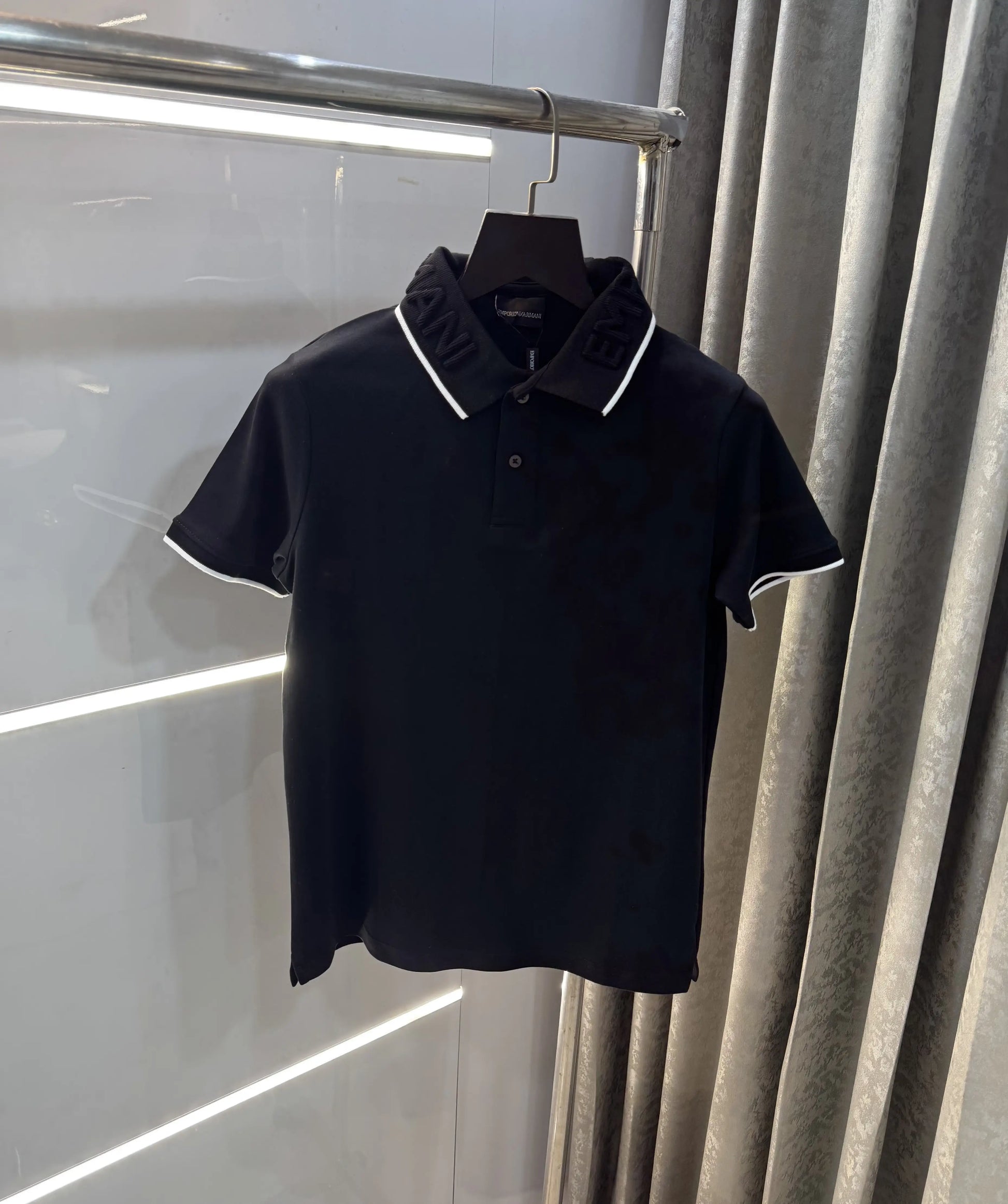 Emporio Arman i Black Premium Polo T-Shirt