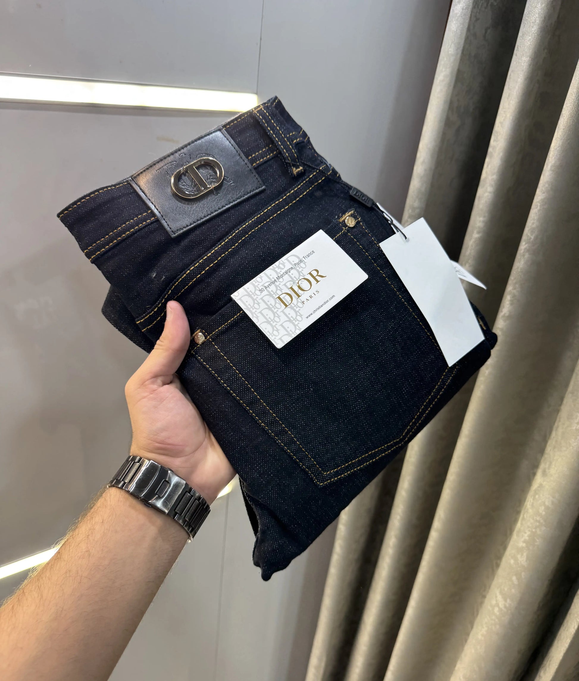 Christian Dior Raw Wash Imported Hyperflex Denim