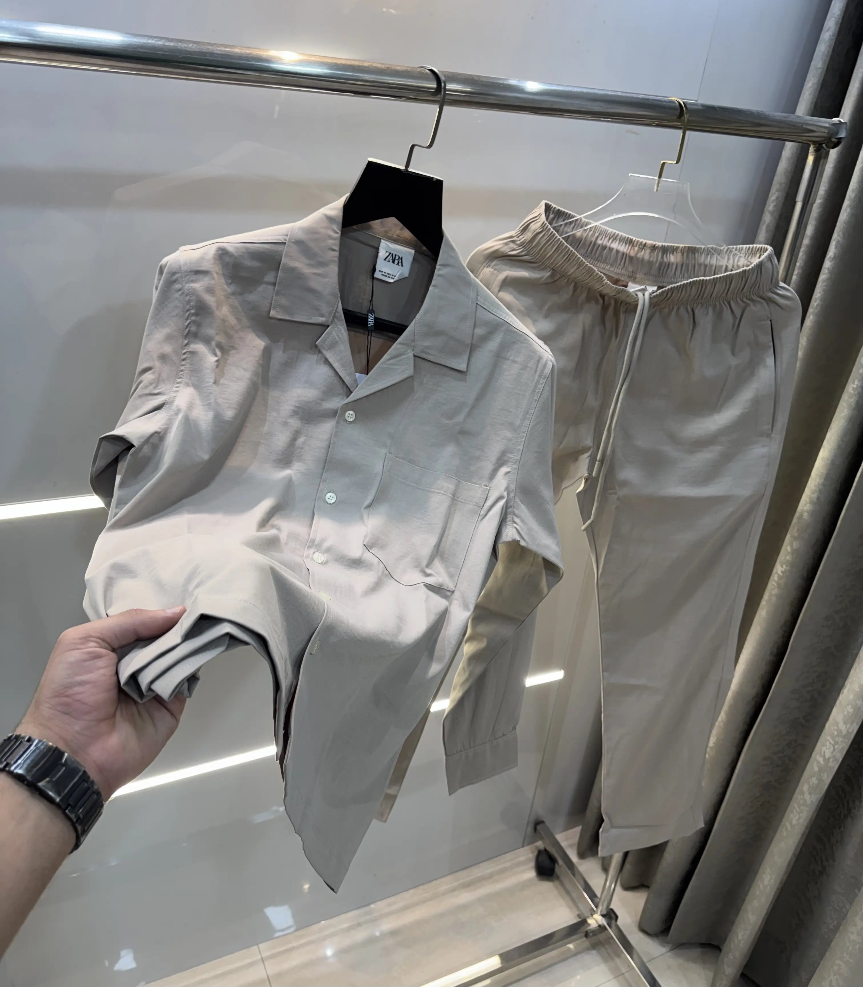Zar a Beige Premium Classic Tracksuit