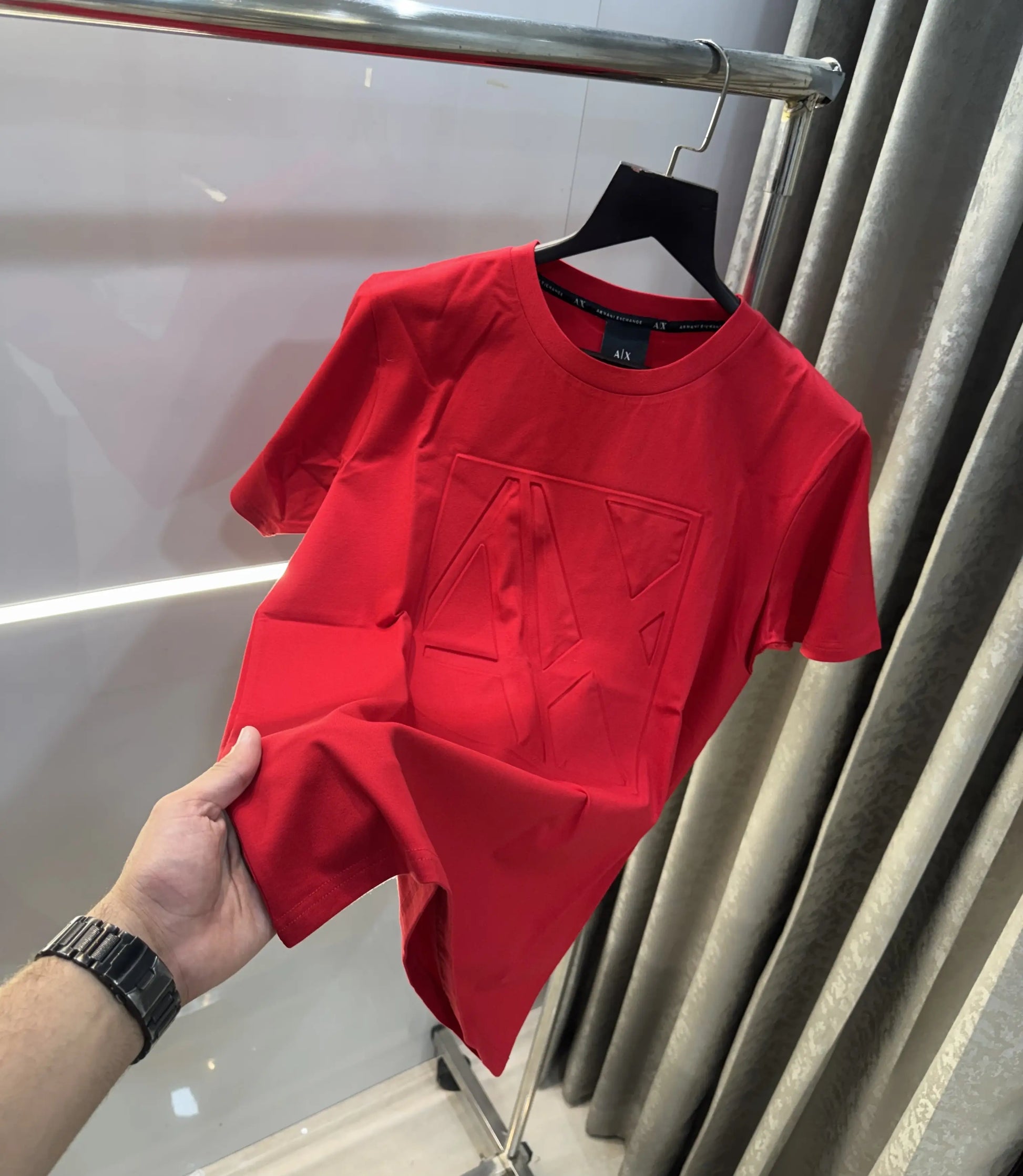 Arman i Exchange Red Embossed Work Premium T-Shirt