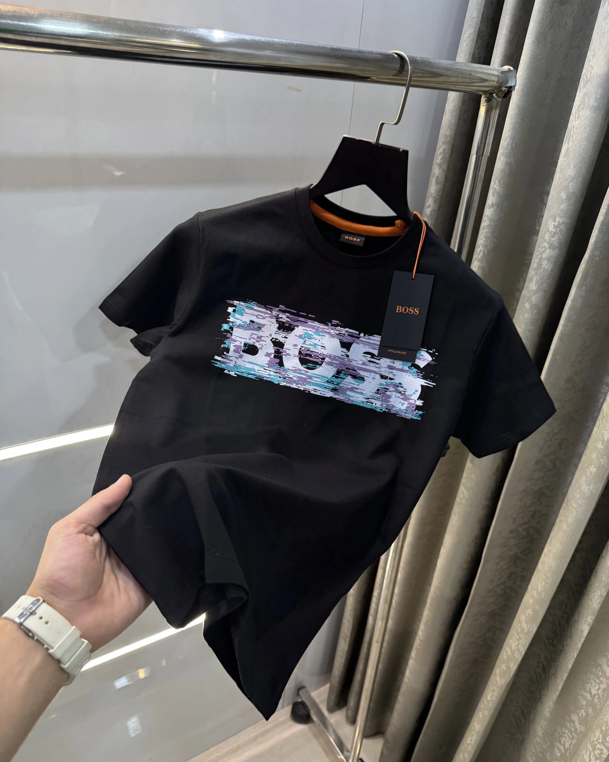 Hugo Boss Black Logo Print Premium T-Shirt