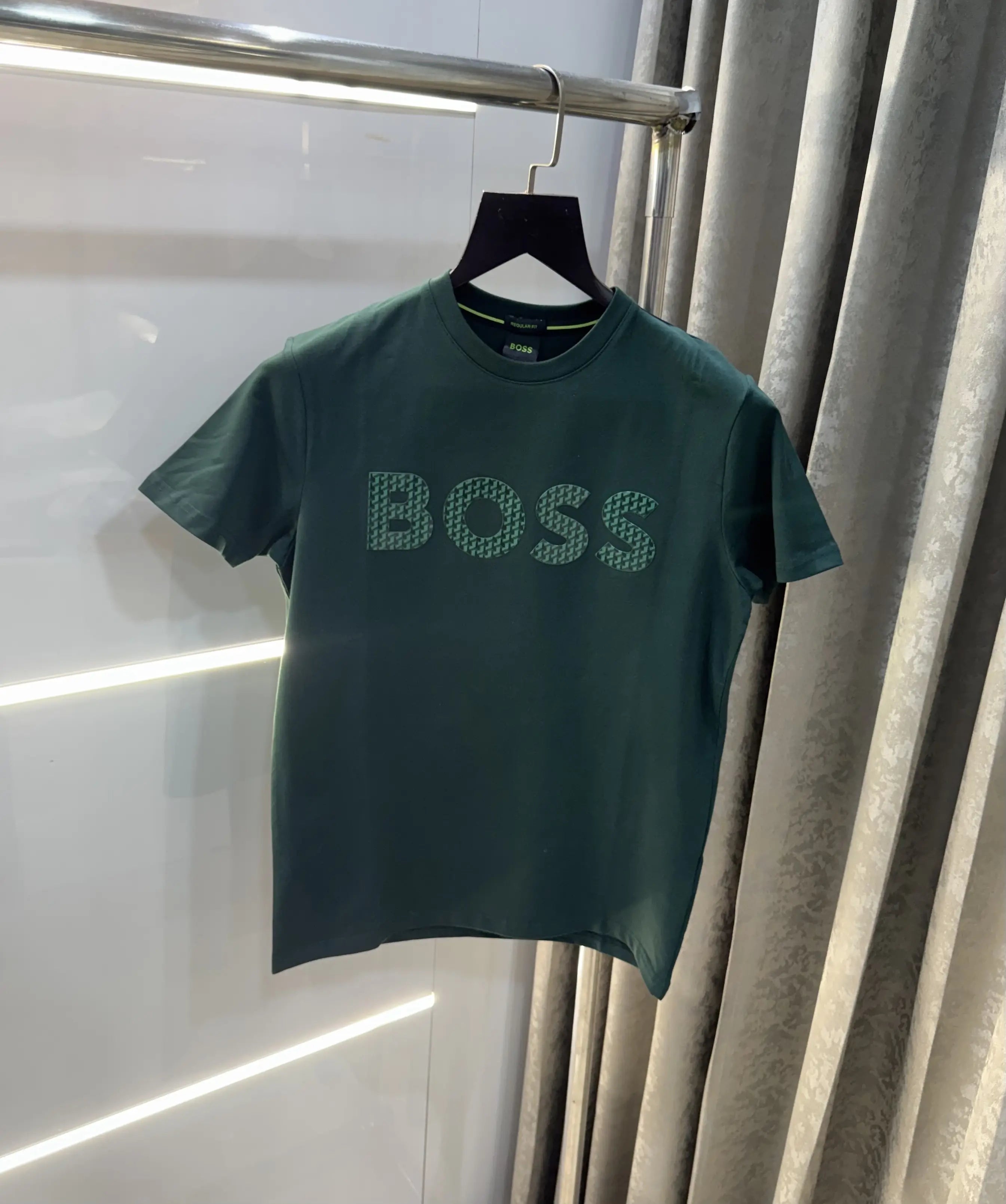 Hugo Boss Bottle Green Logo Print Premium T-Shirt