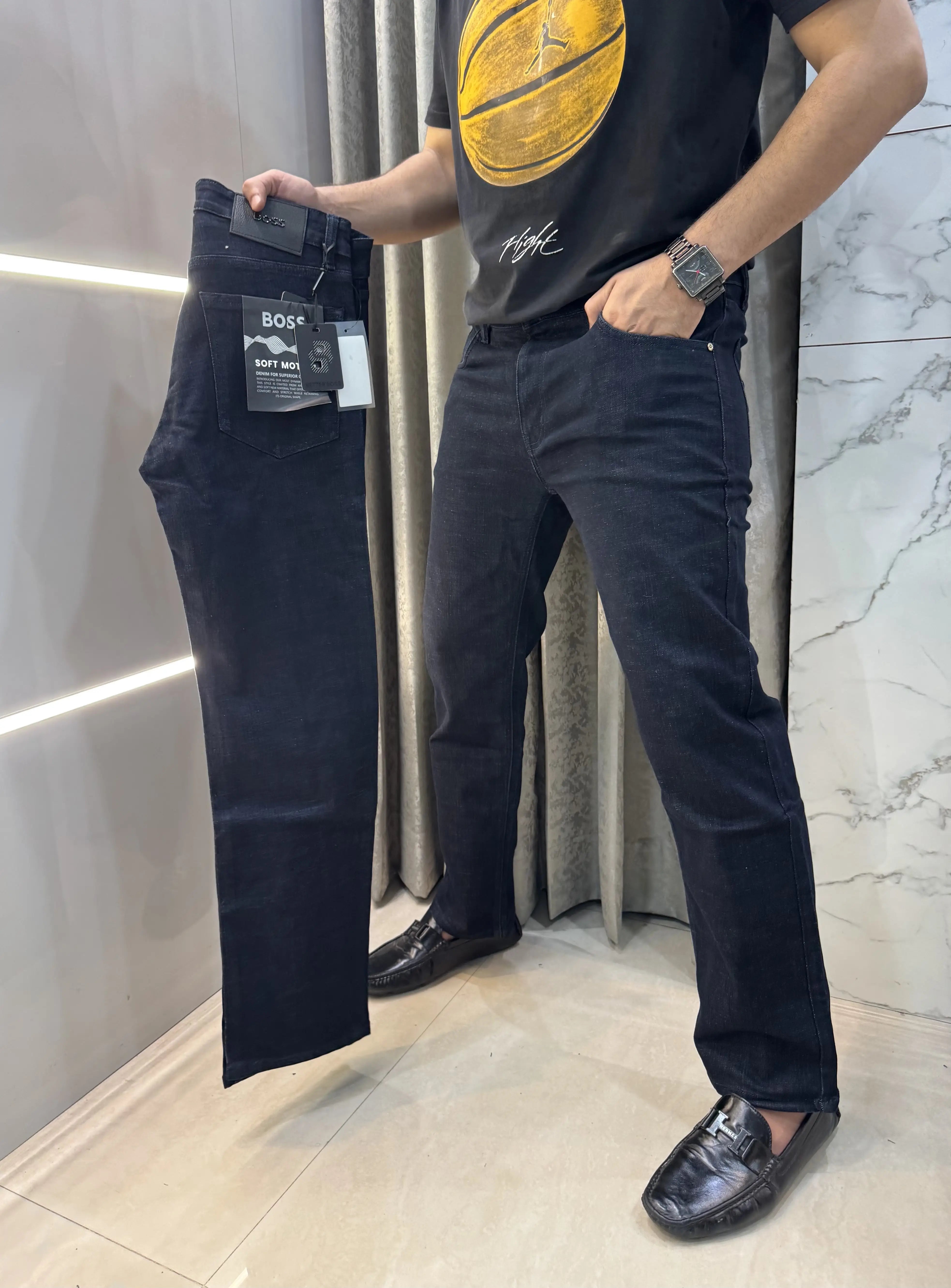 Hugo Boss dark  Blue Imported Classic Denim