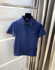Gucc i Petrol Blue Logo Work Premium Polo T-Shirt