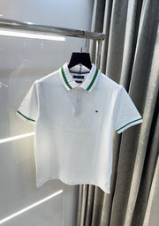 Tomm y  Hilfige r White Logo Work Premium Polo T-Shirt