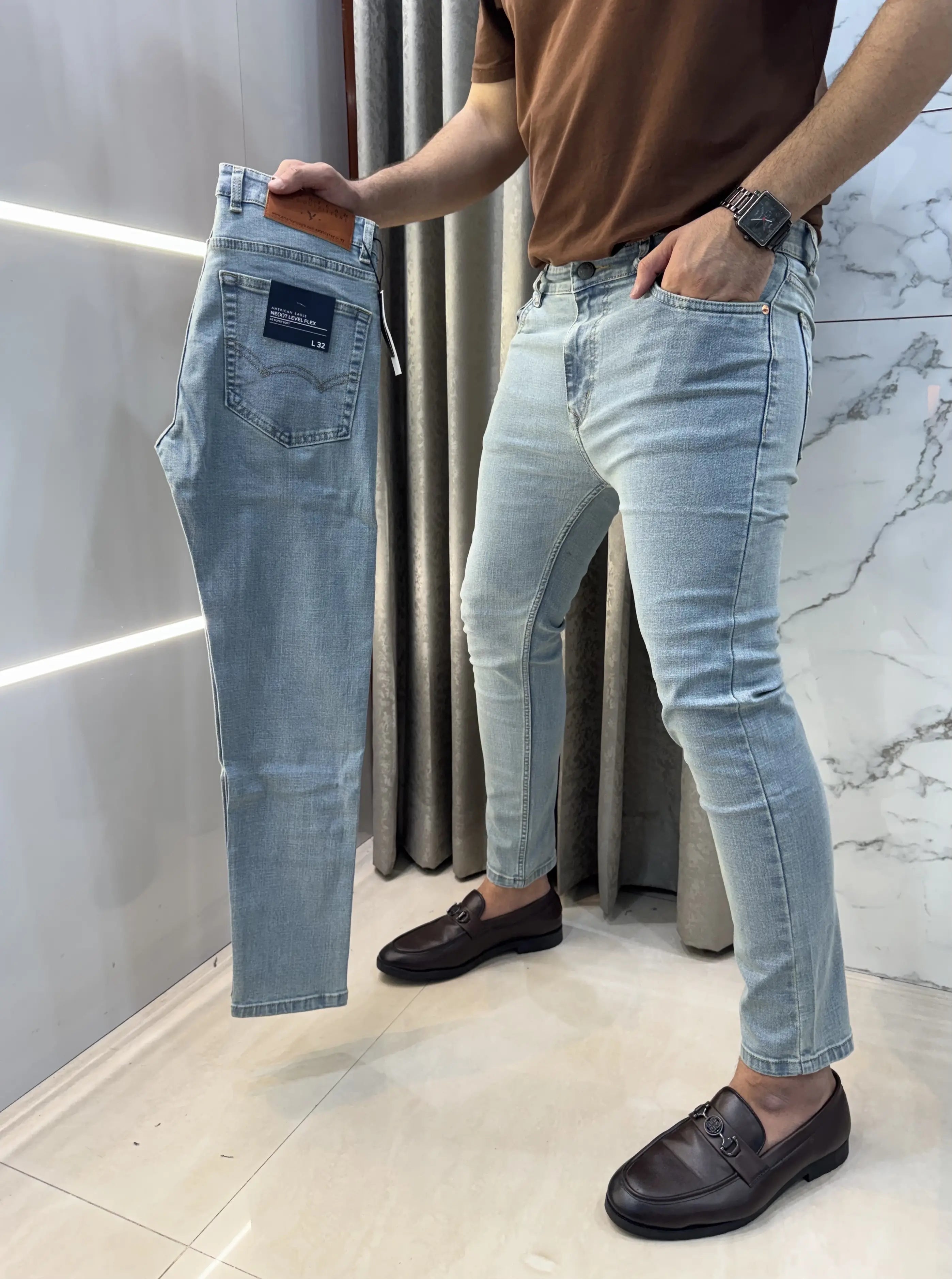American Eagle Greenish Premium Denim
