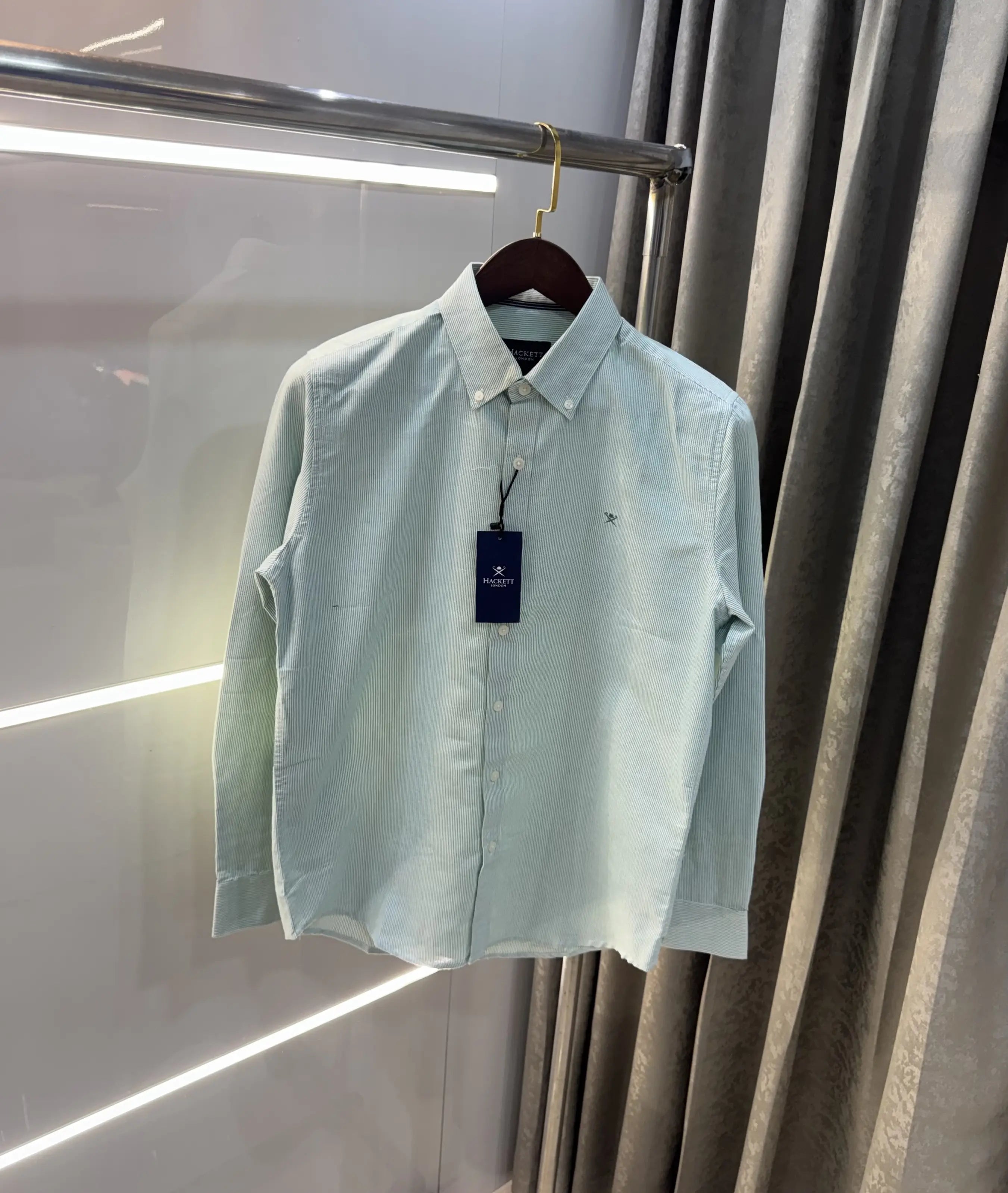 Hacket Green Logo Work Classic Shirt