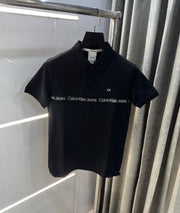 Calvin Klein Black Logo Work Premium Polo T-Shirt