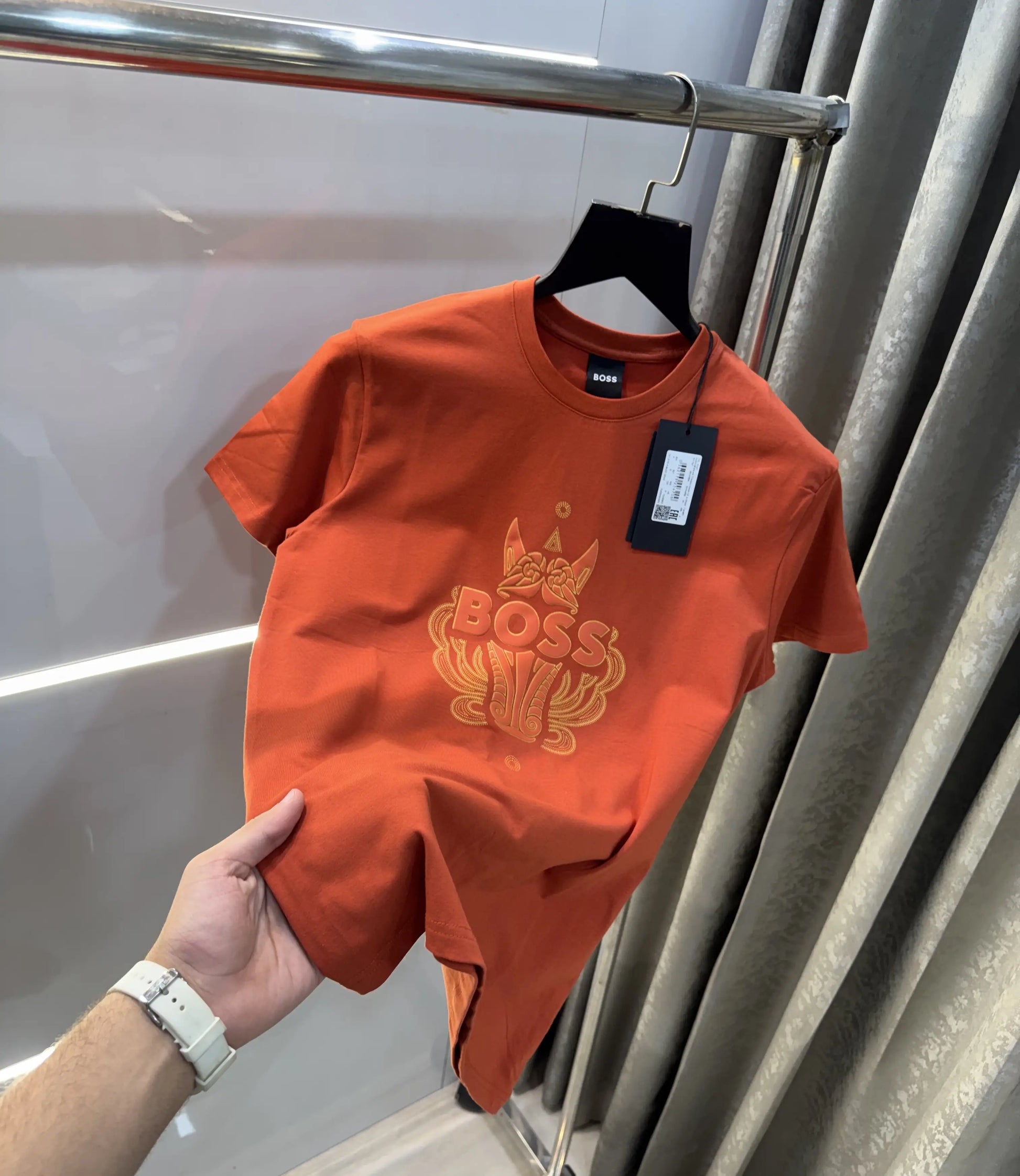 Hugo Boss Orange Logo Print Premium T-Shirt
