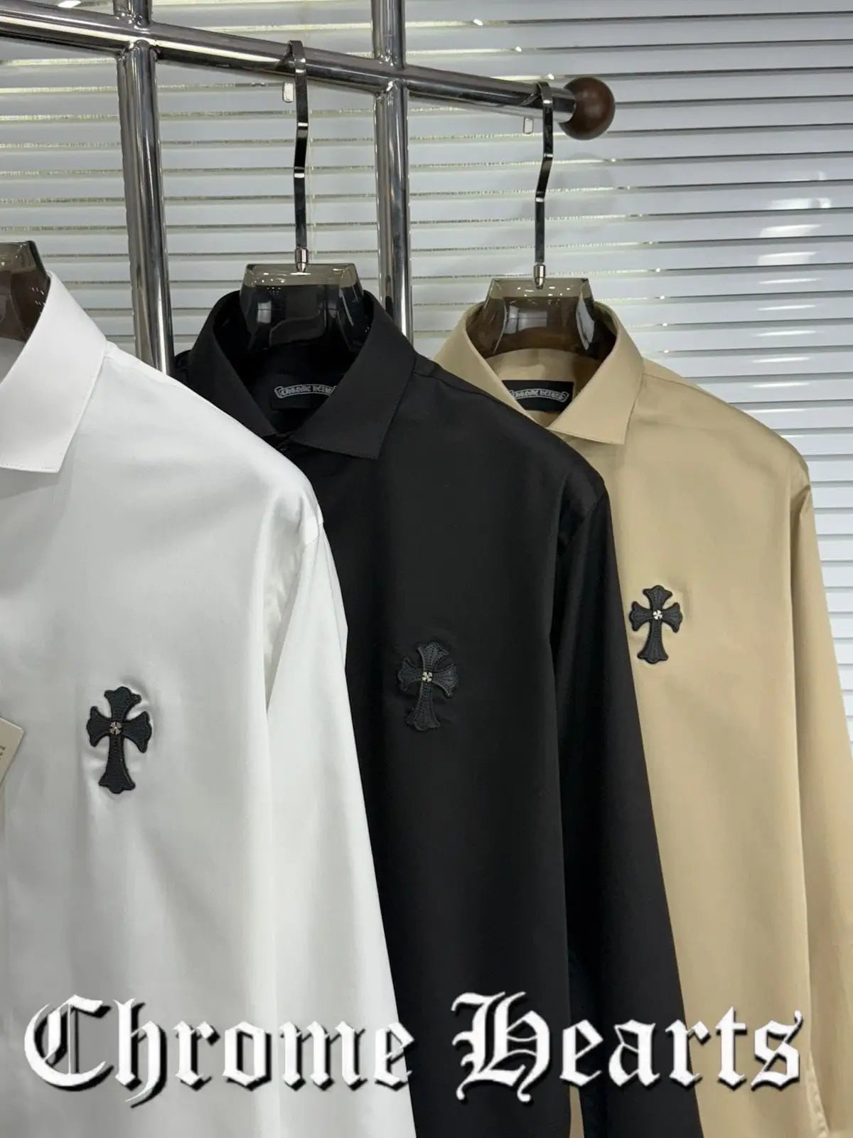 Chrome Hearts Black Logo Work Premium Shirt