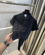 Zar a Black Premium Knitted Polo T-Shirt