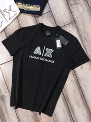 Arman i Exchange Black Logo Print Imported T-Shirt