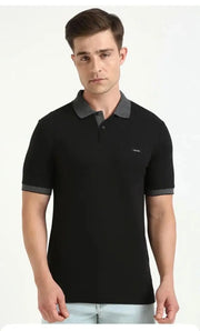 Calvin Klein Black Logo Work Premium Polo T-Shirt