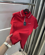 Hacket Red Logo Work Premium Polo T-Shirt