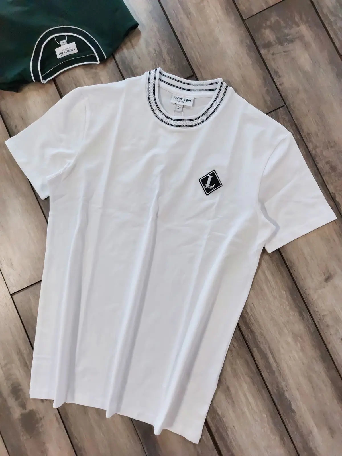Lacost e White Logo Work Premium Polo T-Shirt