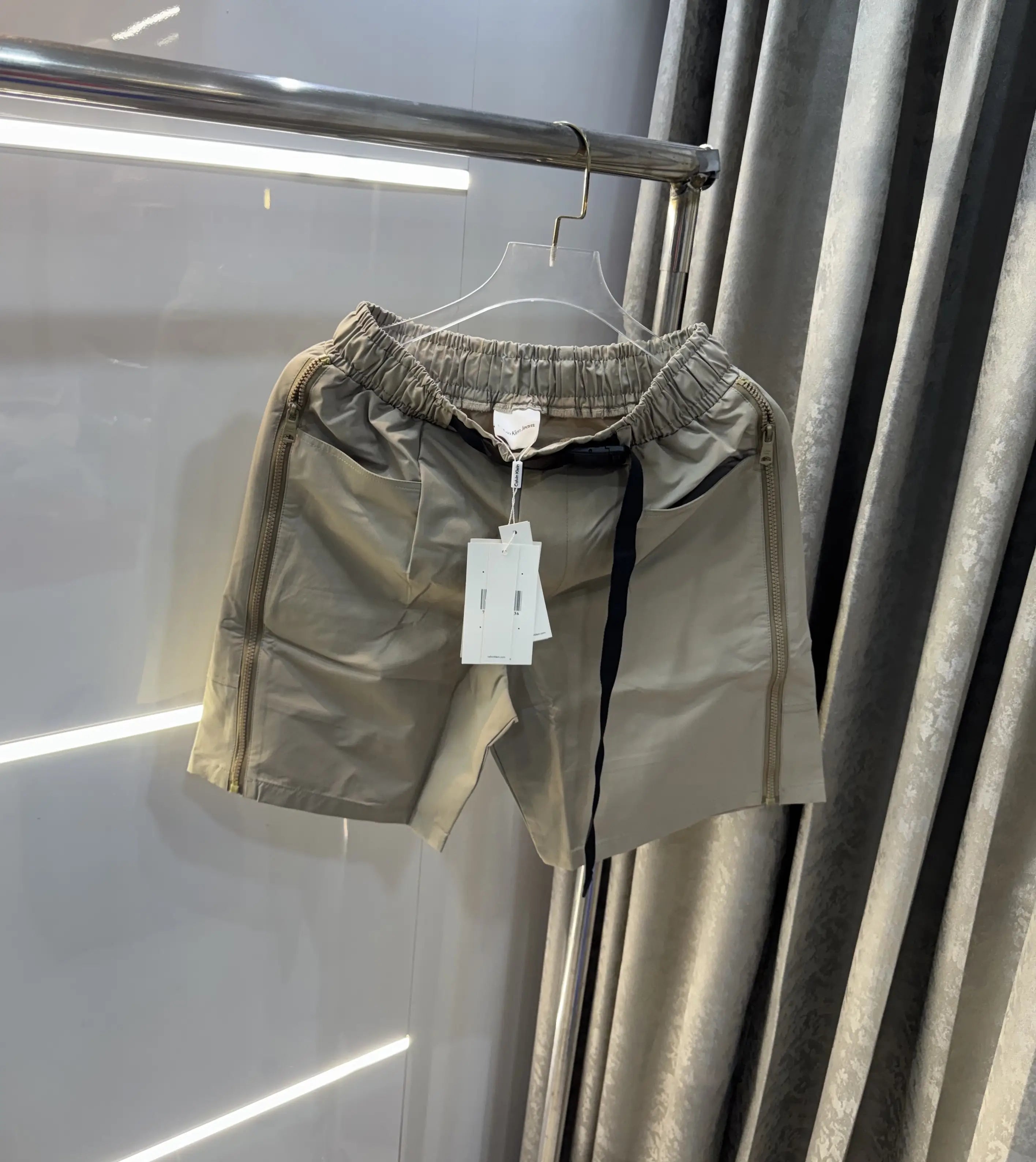 Calvin Klein Beige Premium Imported Cargo Shorts