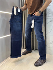 Armani Exchange Blue Imported Hyperflex Denim