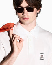 Arman i Exchange White Logo Work Premium Polo T-Shirt