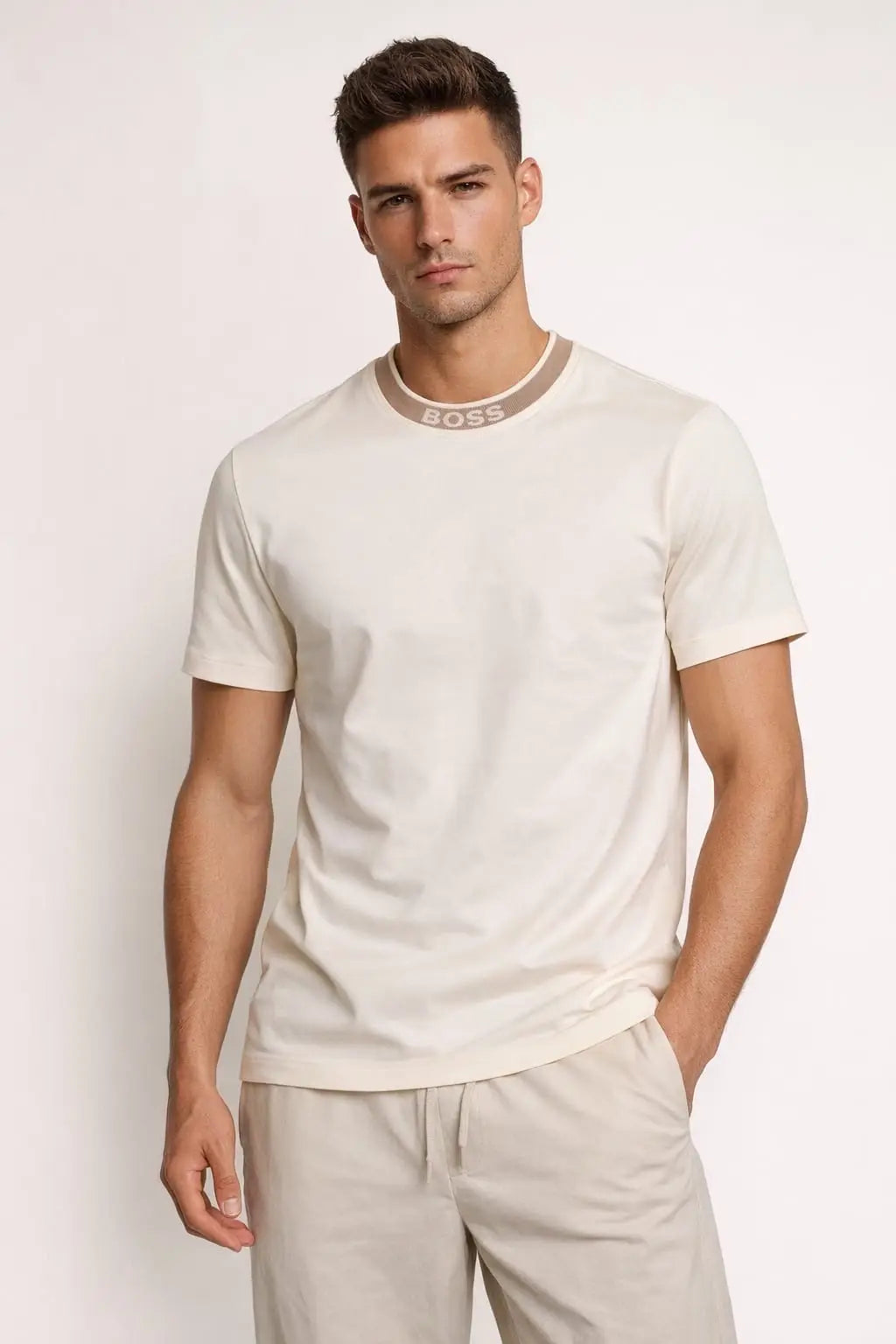 Hugo Boss Cream Premium Classic T-Shirt