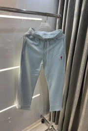 Ami Paris Sky Blue Logo Work Premium Trackpant